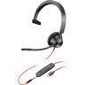 Проводная гарнитура PLANTRONICS POLY BLACKWIRE 3325 MICROSOFT USB-A 214016-01